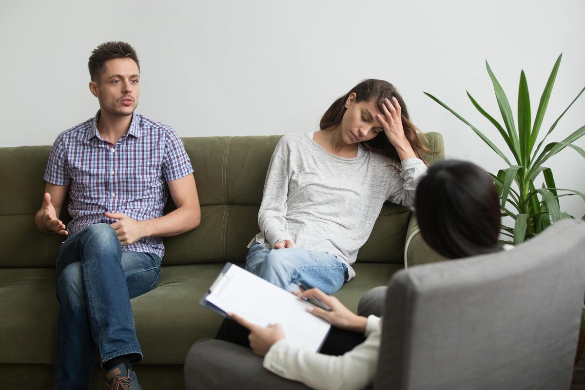Couples and family counseling session